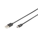 Digitus USB Type-C connection cable, type C to A M/M, 4.0m, 3A, 480MB, 2.0 Version AK-300148-040-S