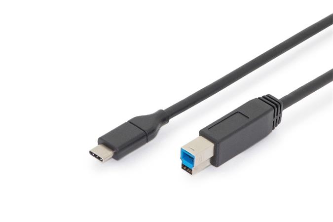 Digitus USB Type-C™ connection cable, Type-C™ to B 84332