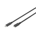 Digitus USB Type-C extension cable, Type C M/F, 1.5m, 3A, 480MB, Version 2.0, bl AK-300210-015-S