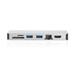 Digitus USB Type C Multiport Travel Dock, 8 Port, 4K, HDMI, VGA, 2x USB-C, 2x USB3.0, RJ45, MicroSD,SD/MMC, sil DA-70866