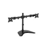 Digitus VESA dvojitý stolní stojan, 90o otočný, 30o sklopný, otočný 360o, 15"-27" TFT, 100x100, 16Kg, černý DA-90348