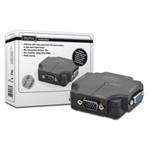 DIGITUS VGA Splitter, 2port, plastic housing, 350 MHz, HDSUB 15/M - 2x HDSUB 15/F Max. Res. 2048x1536p DS-41120-1