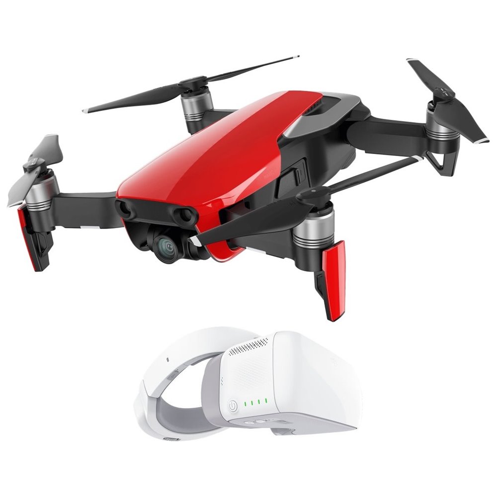 DJI dron, Mavic Air, 4K kamera, červený + DJI Goggles DJIM0254RG