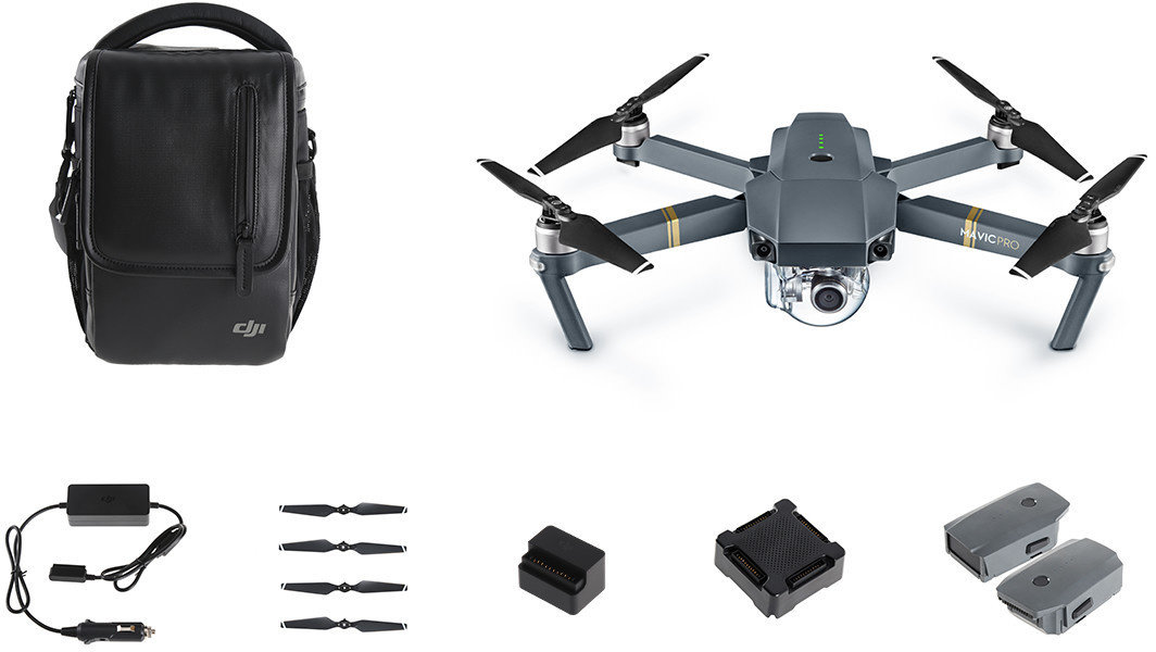 DJI kvadrokoptéra - dron, Mavic Pro Fly More Combo, 4K Full HD kamera DJIM0250C