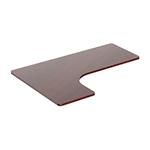 Doska stola rohová, orech, 160x110-60x2.5 cm, laminovaná drevotrieska, Powerton WPTT160L-N
