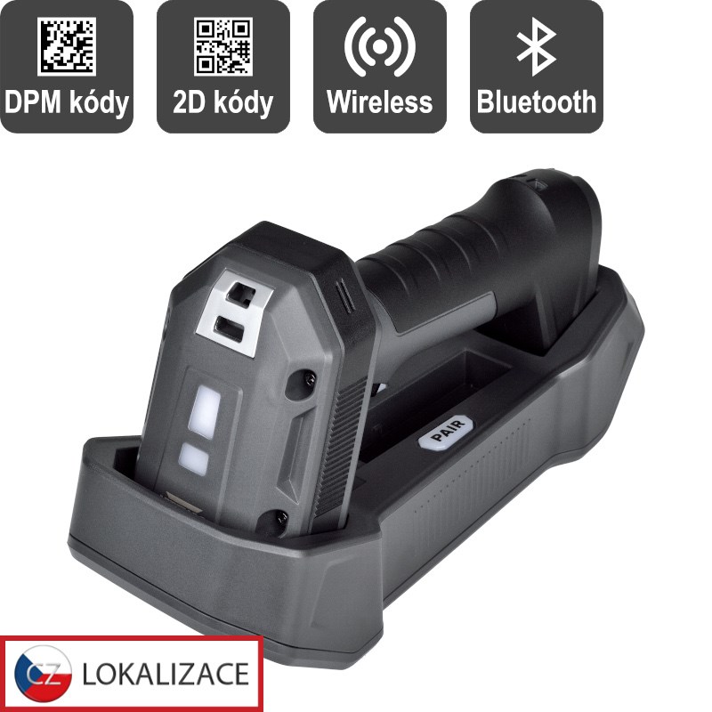 DPM HW-880DPM 2D CCD čtečka bezdr., USB, tm. šedá EHE0015