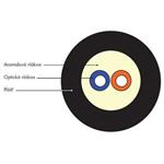 DROP 2vl 2km SM09/125 G.657A2 Corning LSZH 5026102011