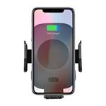 Držiak na mobil do auta, s bezdrôtovým nabíjaním, motorické uchytenie, senzor pohybu, Qi, čierna C9