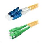 Duplexní patch kabel SM 9/125, OS2, LC(PC)-SC(APC), LS0H, 3m DPX-09-LCPC/SCAPC-3