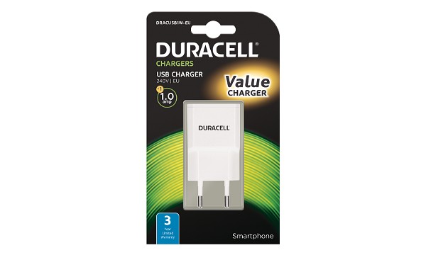 Duracell - USB Nabíječka pro čtečky & telefony 1A DRACUSb1w-EU