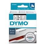 Dymo originál páska do tlačiarne štítkov, Dymo, 45800, S0720820, čierny tlač/priehľadný podklad, 7m