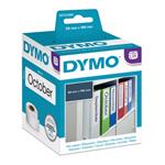 Dymo papierové štítky 190mm x 59mm, biele, na široké poradače, 110 ks, 99019, S0722480