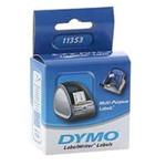 Dymo papierové štítky 25mm x 13mm, biele, multifunkčný, 1000 ks, 11353, S0722530