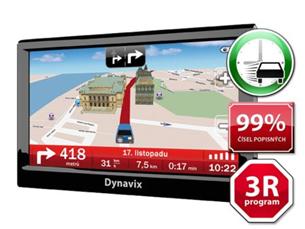 Dynavix Tera Európa 3R TMC - 43 štátov EU/5"LCD/BT/RDS-TMC/FM vysielač/AV/4GB DNX-N10