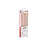 Ednet - Apple IP5/6 nabíjecí a datový kabel, Apple 8pin - USB A St/St, 1,0m, High Speed, UL, MFI, zlacené konekt 31063