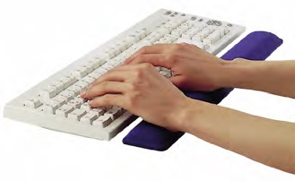 Ednet. - gelová podložka pod klávesnici, modrá 1kus 64222