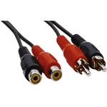 EDNET prodlužovací audio-kabel -2xCINCH(M/F), 3,0m 84032