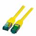 EFB Patchkábel LSOH S/FTP 0.25m cat.6a, žltý, Cu