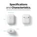 Elago Airpods 2 Silicone Case - Nightglow Blue EAP2SC-LUBL