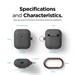 Elago Airpods 2 Silicone Hang Case - Dark Gray EAP2SC-HANG-DG
