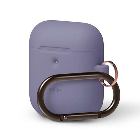 Elago Airpods 2 Silicone Hang Case - Lavender Gray EAP2SC-HANG-LVG