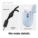 Elago Airpods Pro 2 Liquid Hybrid Case with Nylon Lanyard - Stone EAPP2RH-BA-ROSTR-ST
