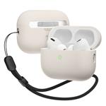 Elago Airpods Pro 2 Liquid Hybrid Case with Nylon Lanyard - Stone EAPP2RH-BA-ROSTR-ST