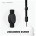 Elago Airpods Pro 2 Silicone Case with Nylon Lanyard - Black EAPP2SC-OR-ROSTR-BK