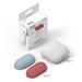 Elago Airpods Silicone Duo Case - NightGlow Blue/Pastel Blue, Pink EAPDO-LUBL-IROCBL