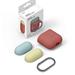 Elago Airpods Silicone Duo Hang Case - Italian Rose/ Coral Blue, Yellow EAPDH-IRO-CBLYE