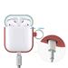 Elago Airpods Silicone Duo Hang Case - Italian Rose/ Coral Blue, Yellow EAPDH-IRO-CBLYE