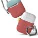 Elago Airpods Silicone Duo Hang Case - Italian Rose/ Coral Blue, Yellow EAPDH-IRO-CBLYE