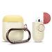 Elago Airpods Silicone Duo Hang Case - Nightglow Gold Pearl/ Yellow, Rose EAPDH-LUGDP-YEIRO
