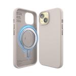 Elago kryt Silicone Case Magsafe pre iPhone 15 - Stone ES15MSSC61-ST