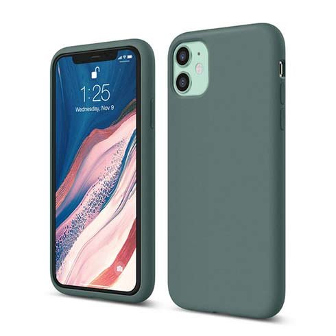 Elago kryt Silicone Case pre iPhone 11 - Midnight Green ES11SC61-MGR