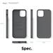 Elago kryt Silicone Case pre iPhone 12/12 Pro - Dark Gray ES12SC61-DGY