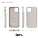 Elago kryt Silicone Case pre iPhone 12/12 Pro - Stone ES12SC61-ST