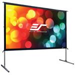 ELITE SCREENS plátno mobilní outdoor stativ 100" (254 cm)/ 16:9/ 124,5 x 221,5 cm/ hliníkový/ přední a zad OMS100H2-DUAL