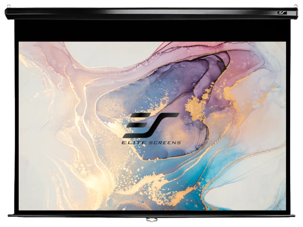 ELITE SCREENS plátno roleta 84" (213,4 cm)/ 16:9/ 104,1 x 185,4 cm/ Gain 1,1/ case černý M84UWH