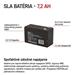 Emos baterie SLA 12V/7.2Ah, Faston 6.3 (250) 1201002800