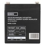 EMOS Bezúdržbový olovený akumulátor 12 V/5Ah, faston 6,3 mm B9679