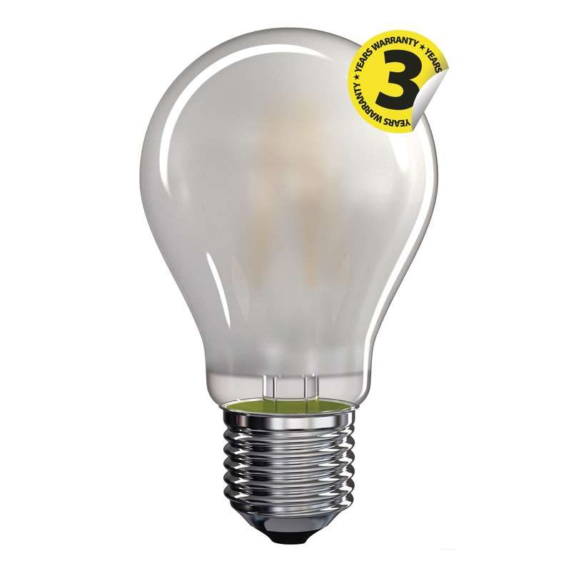Emos LED žárovka Classic A60, 8.5W/75W E27, WW teplá bílá, 1060 lm, Filament matná A++