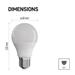Emos LED žárovka Classic A60, 8W/50W E27, WW teplá bílá, 645 lm, Classic A+