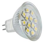 EMOS LED žiarovka dichroická 12LED SMD 5050, 1,6W GU5.3, CW studená biela, 260 cd 1525054020