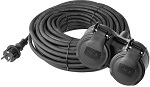 Emos P0602 Gumový predlžovací kábel 15m 1,5mm guma IP44 8592920069790