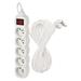 EMOS Predlzovaci kabel 16A (5zás. + vypínač) 10M P1510R