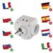 EMOS Rozbočovacia zásuvka 3× guľatá, 2× USB P0024U