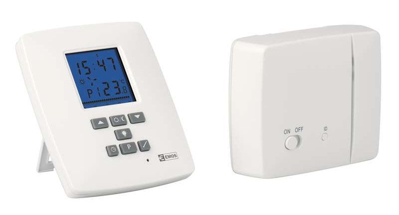 Emos T15RF pokojový termostat, programovatelný, bezdrátový 2101304010