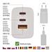 EMOS USB adaptér do siete PD, 1x USB-A a 2x USB-C, 65 W max. V05G65