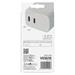 EMOS USB adaptér do siete PD, 2x USB-C, 35 W max V03G35